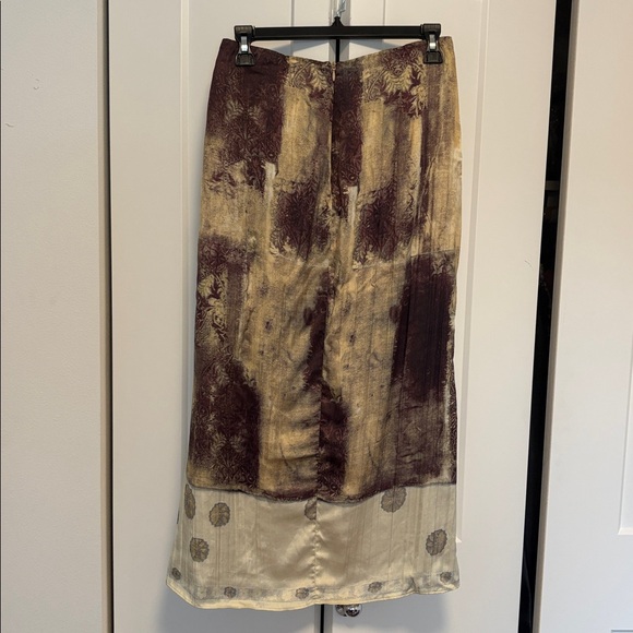 NWT [Massimo Dutti] Luxury Flowing Satin Printed Midi Elastic Skirt Women’s XS - Picture 10 of 15
